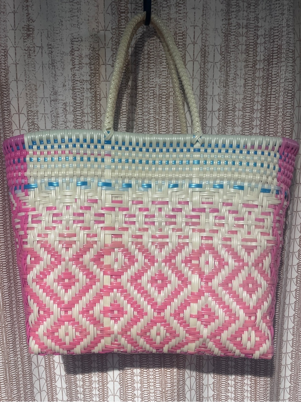 Woven Plastic Tote - Made in Mexico